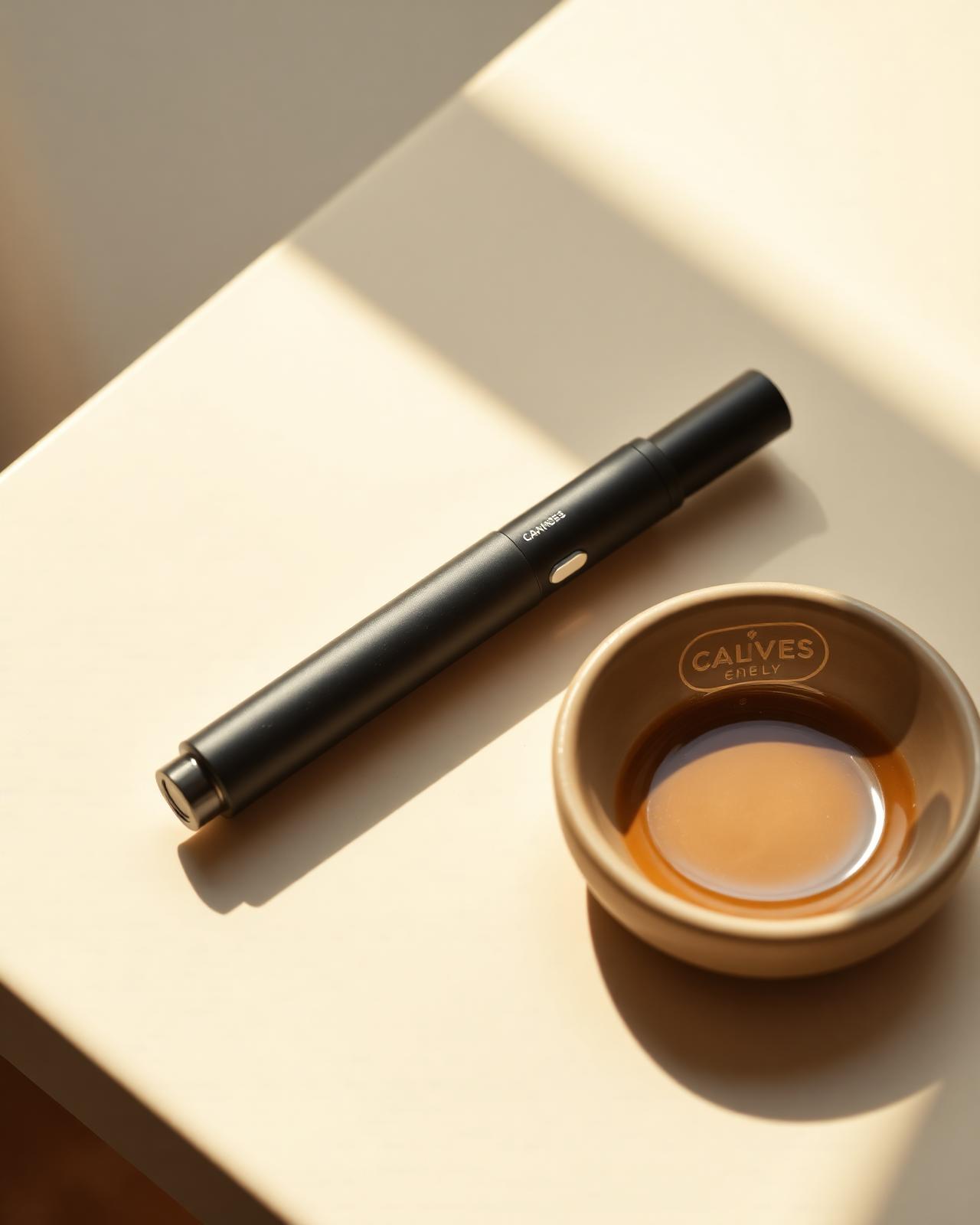 A cannabis vape cartridge.